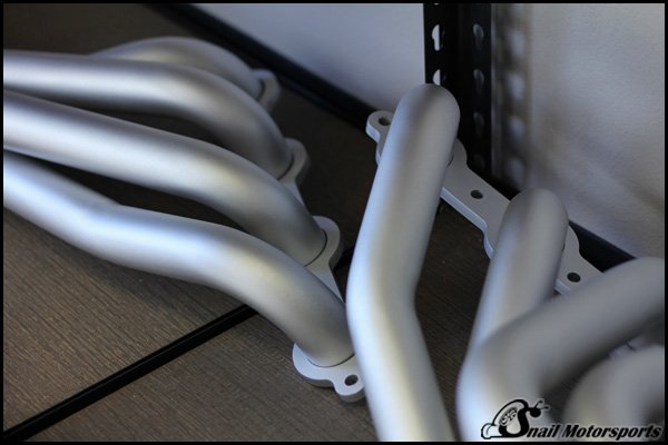 GTO long tube headers in Silver