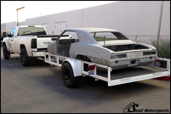 1969 Camaro out for delivery after sand blasting