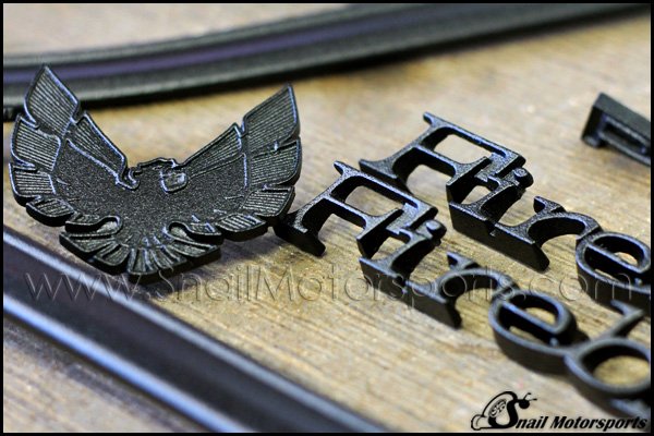 Firebird TransAM logo in Texture Black