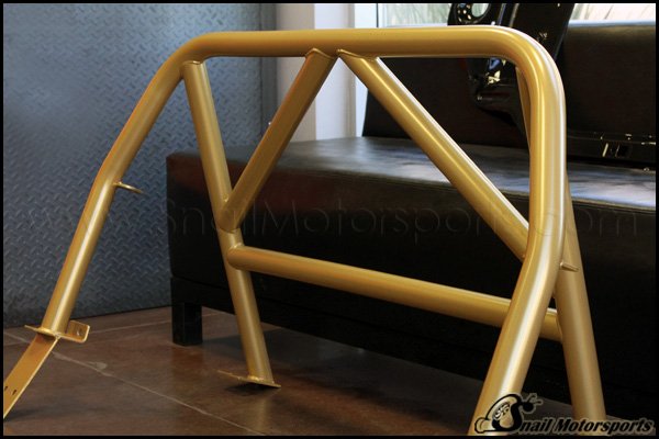 Miata rollcage in Prismatic Gold