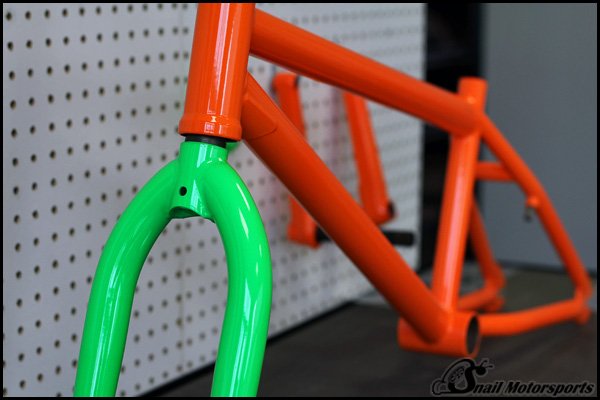 BMX Neon Green & Orange frame