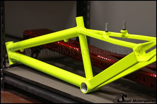 BMX frame in Neon Yellow