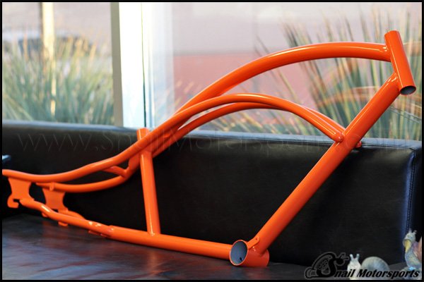 Stretched cruiser bike frame
