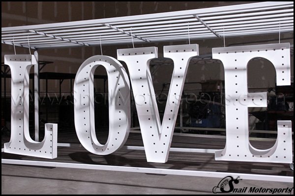 LED lit custom letters
