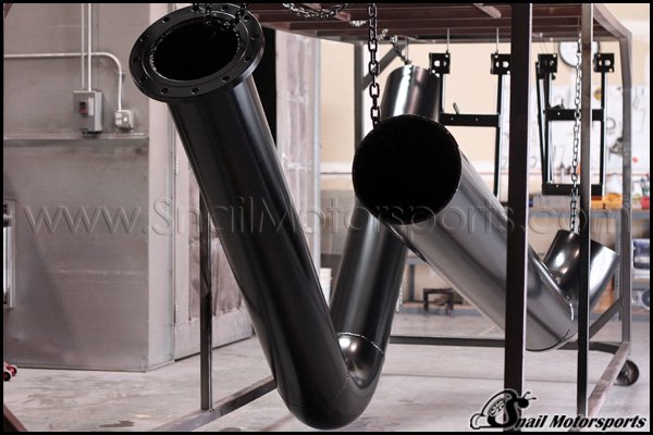 Boiler cooling tower pipes in Black