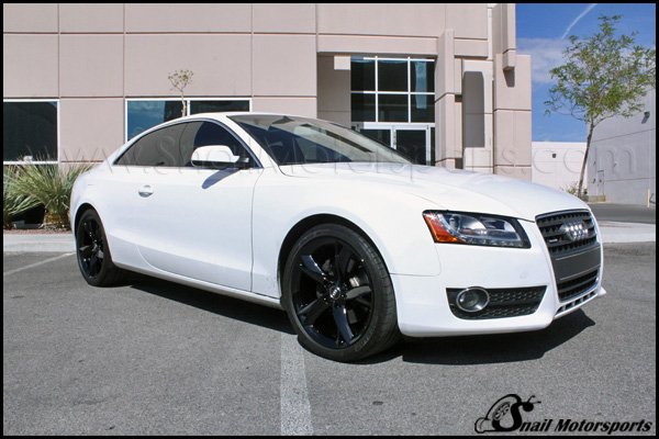 Audi Coupe with Gloss Black wheels