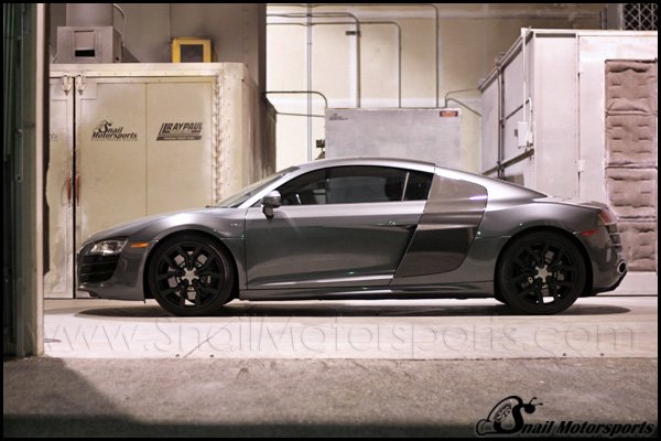 Audi R8 with Flat Black wheels