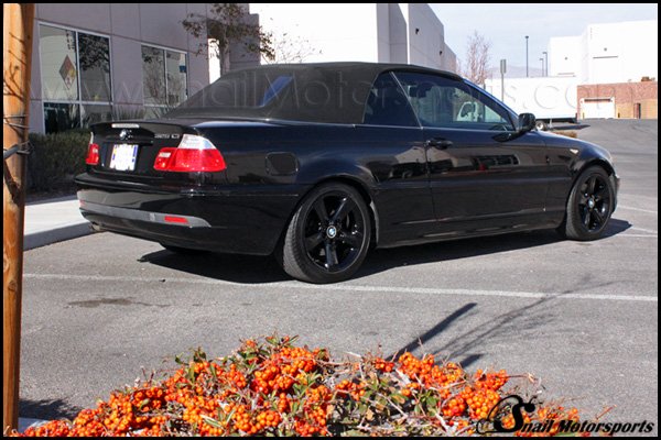 BMW 3 Series convertible with Gloss Black wheels