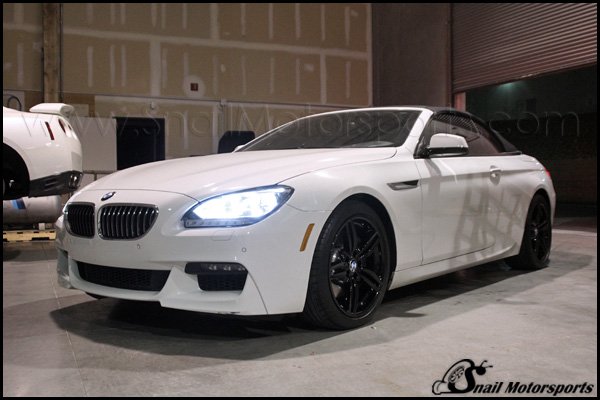BMW 6 Series convertible with Gloss Black wheels