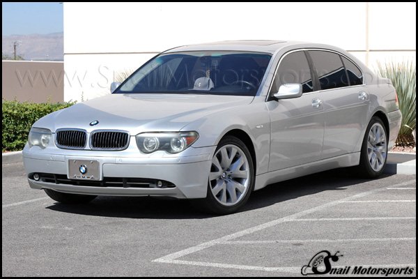 BMW 745 with Mirror Silver wheels