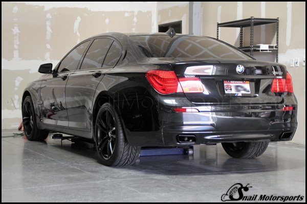 BMW 750i with Satin Black wheels