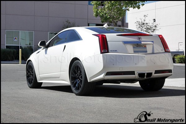 Cadillac CTS coupe on Gloss Black wheels