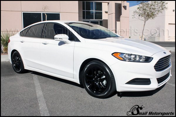 Ford Fusion with Gloss Black wheels