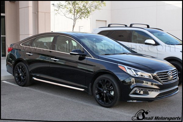Hyundai Sonata on Flat Black wheels