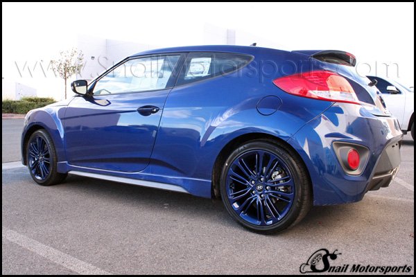 Hyundai Veloster with color matched wheels
