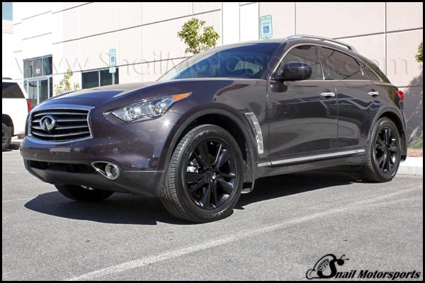 Infiniti FX35 with Satin Black wheels