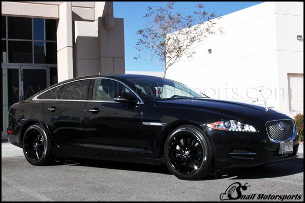 Jaguar XJ on Gloss Black wheels