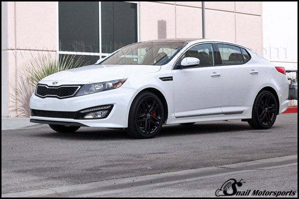 Kia Optima with Satin Black wheels
