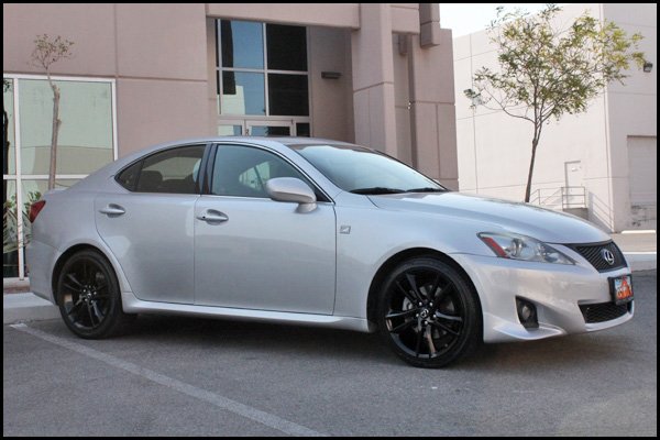 Lexus IS250 F Sport on Gloss Black wheels