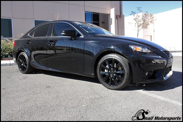 Lexus IS250 with Gloss Black wheels