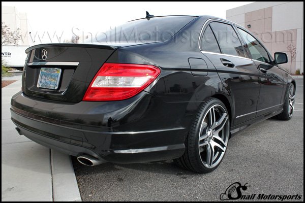 Mercedes Benz C350 with OEM machined wheels