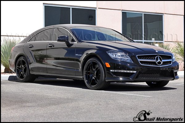 Mercedes Benz CLS63 on Gloss Black wheels