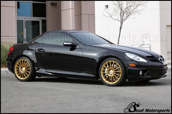Mercedes Benz SLK55 AMG with Spanish Gold wheels