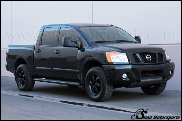 Nissan Titan with Satin Black wheels