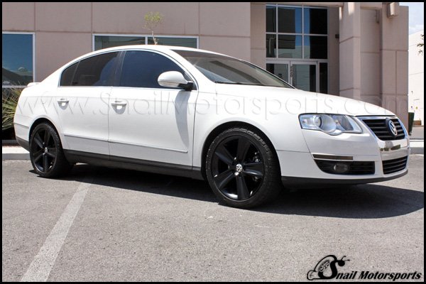 VW Passat on Satin Black wheels