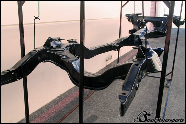 Satin Black 1964 Chevrolet Impala frame