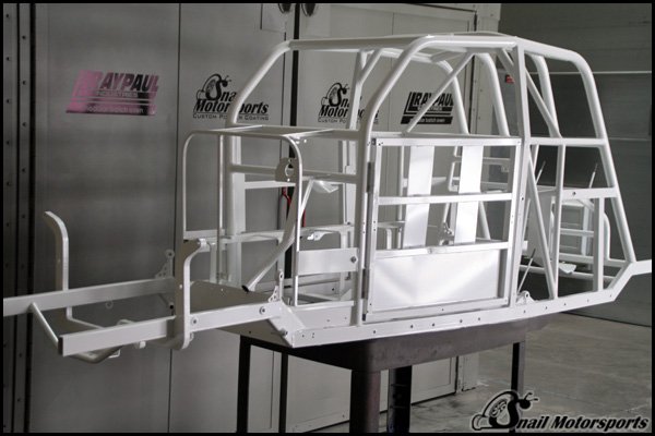 Legend Race Car chassis in Gloss White