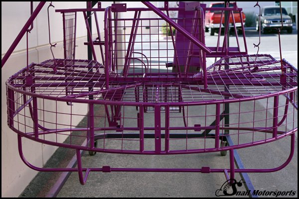 Airboat cage in Snowmobile Purple