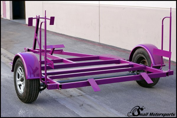 Boat trailer in Snowmobile Purple