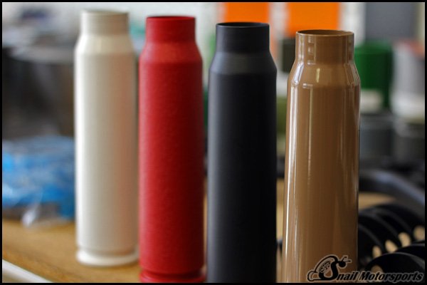 Big bullet casings in various colors