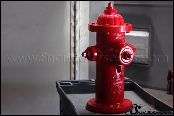 Fire hydrant restored in Gloss Red