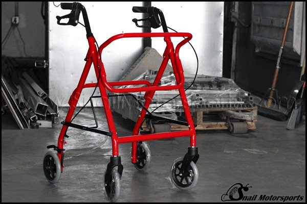 Pediatric walker in Gloss Red