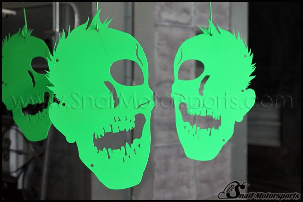 Zombie sheetmetal cutouts in Green