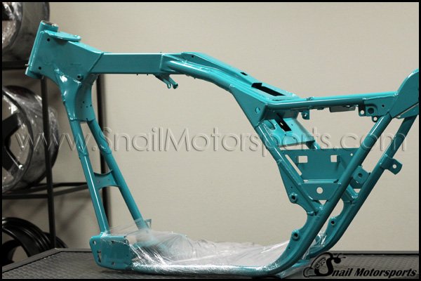 Harley Electra Glide frame in Teal