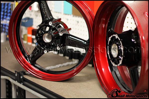 Honda CBR wheels in two-tone