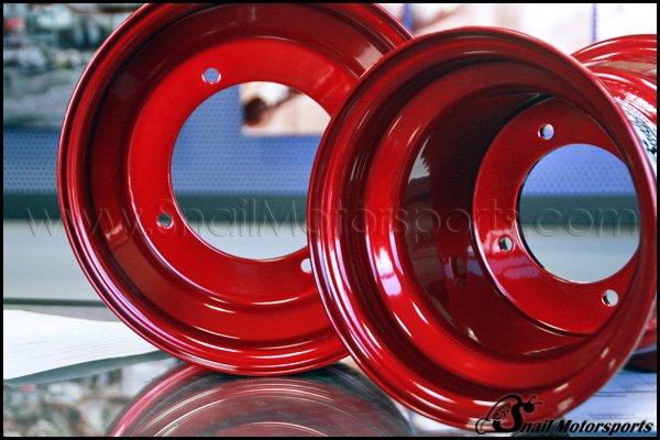 Quad Wheels in Candy Red