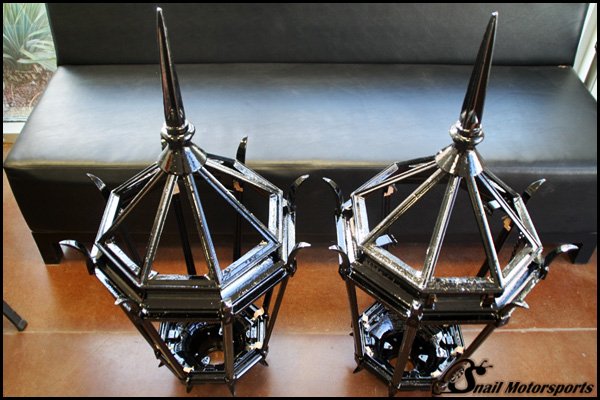 Exterior lamps in Gloss Black