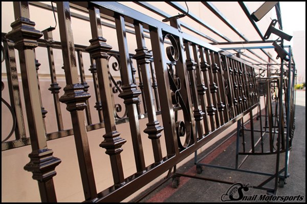 Balcony railing in Gloss Brown