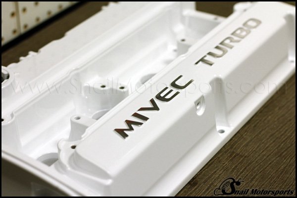 Mitsubishi EVO valve cover Gloss White