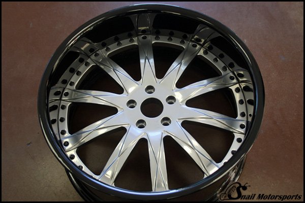 Asanti wheel in Super Chrome & Black