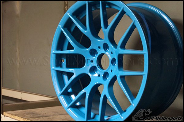 BMW M3 wheel in RAL Baby Blue