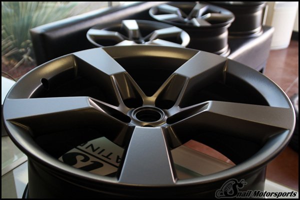 Camaro SS factory wheels in Flat Black