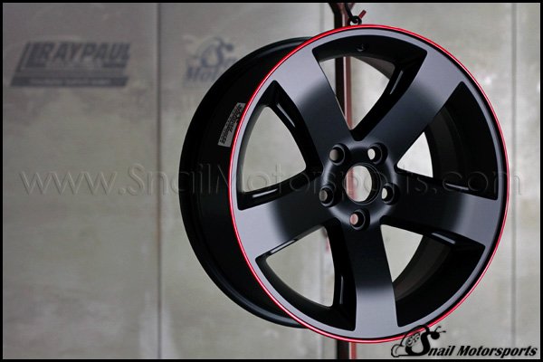 Dodge Challenger wheel in Flat Black