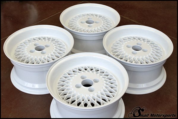 Enkei 92 wheels in Gloss White