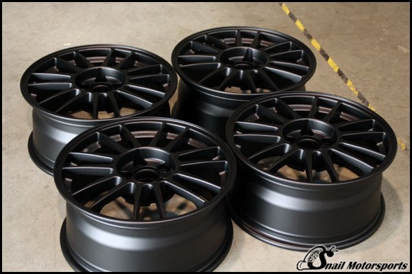 BBS stock Evo IV wheels in Flat Black