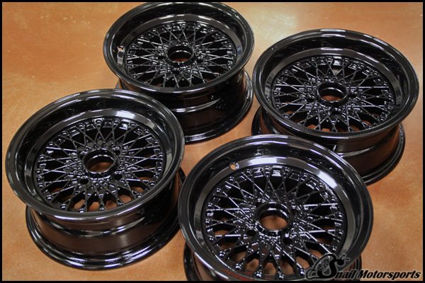 Fiat classic wheels Gloss Black